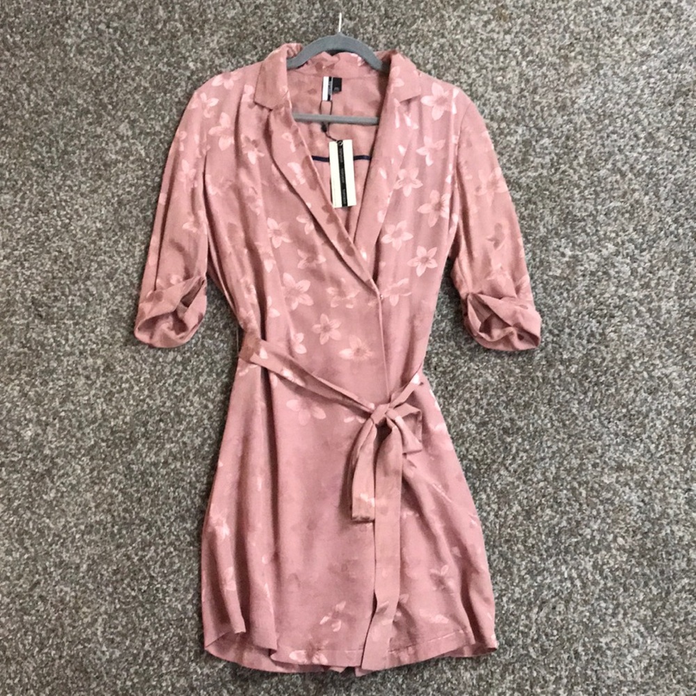 TOPSHOP pastel pink dress